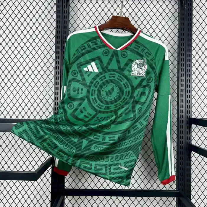 Long Sleeves Mexico 2026 World Cup Home Jersey - Fan Version
