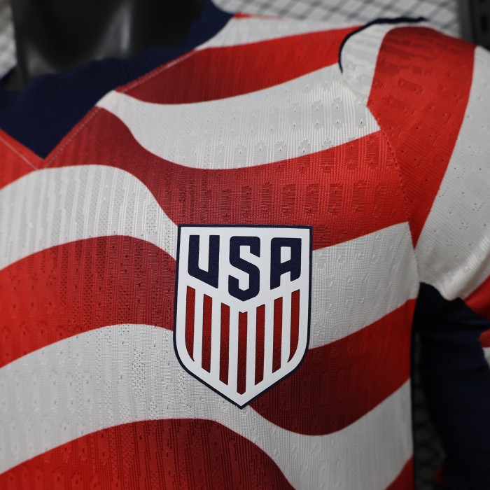 Long Sleeves USA 2026 World Cup Home Jersey - Player Version