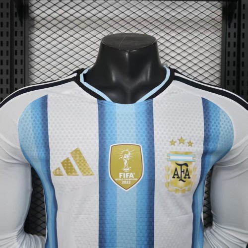 Long Sleeves Argentina 2026 World Cup Home Jersey - Player Version