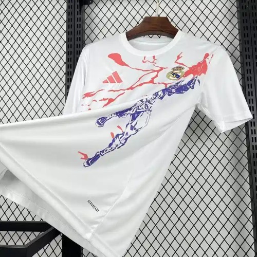 Real Madrid 25/26 White Pre-Match Jersey - Fan Version
