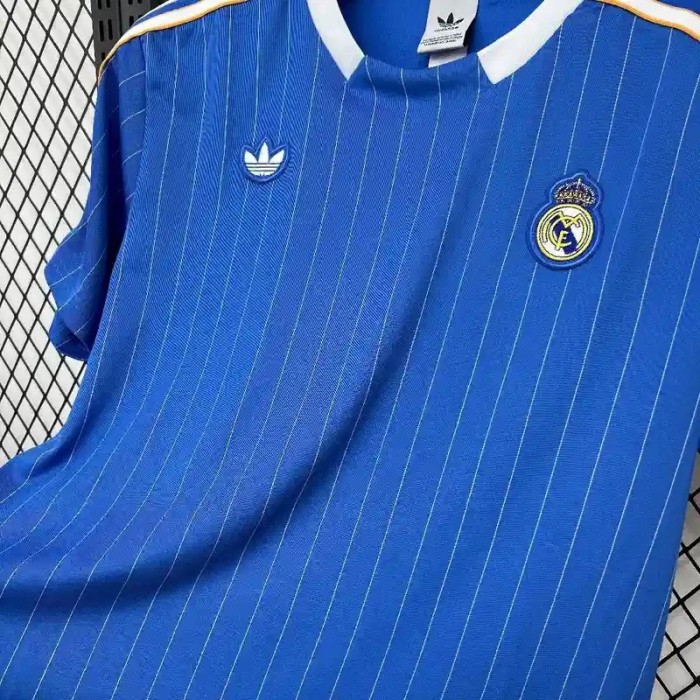 Real Madrid 25/26 Blue Retro Jersey - Fan Version