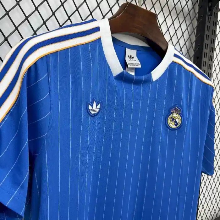 Real Madrid 25/26 Blue Retro Jersey - Fan Version