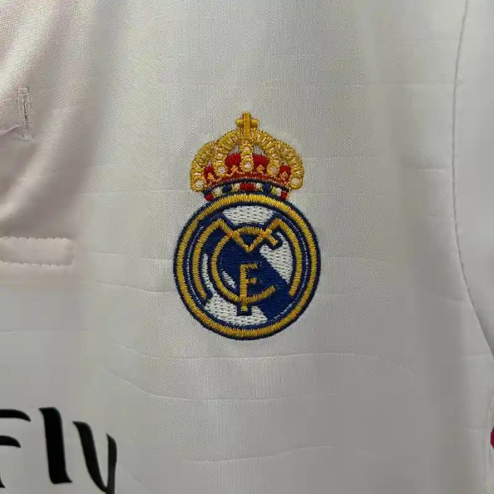 Real Madrid 14/15 Retro Home Soccer Jersey- Kids Kit