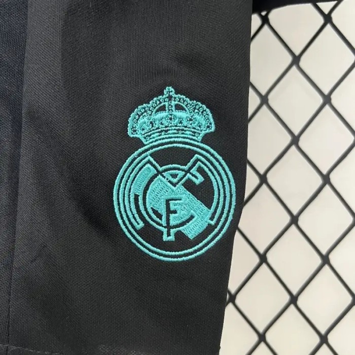 Real Madrid 17/18 Retro Away Soccer Jersey- Kids Kit