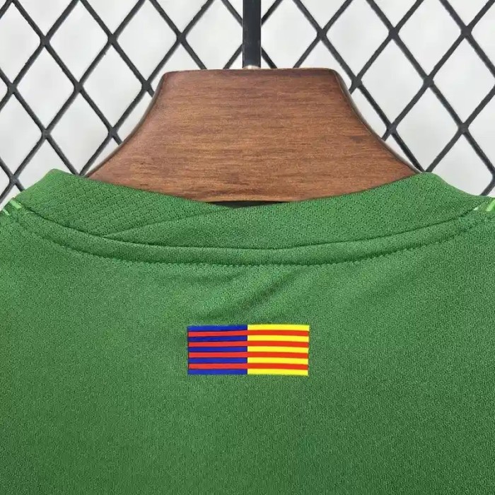 Barcelona 25/26 Green Goalkeeper Jersey – Kids Kit