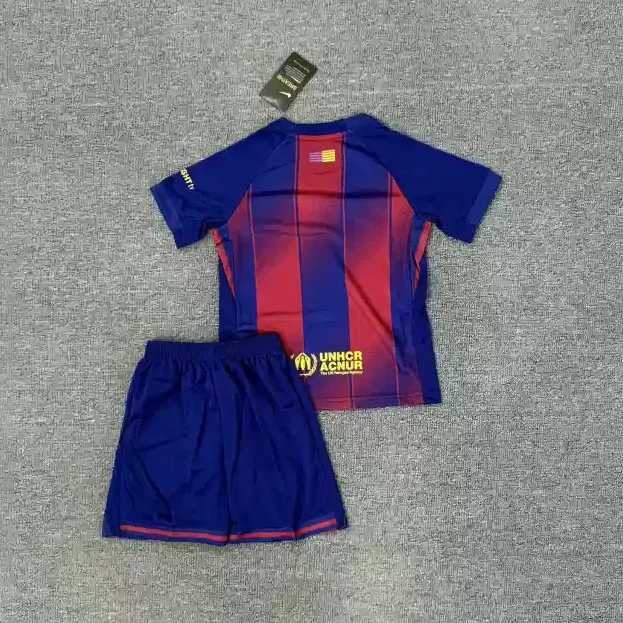 Barcelona 25/26 Home Soccer Jersey – Kids Kit