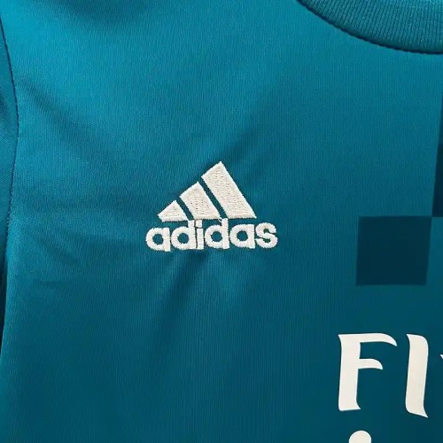 Real Madrid 17/18 Retro Third Soccer Jersey- Kids Kit