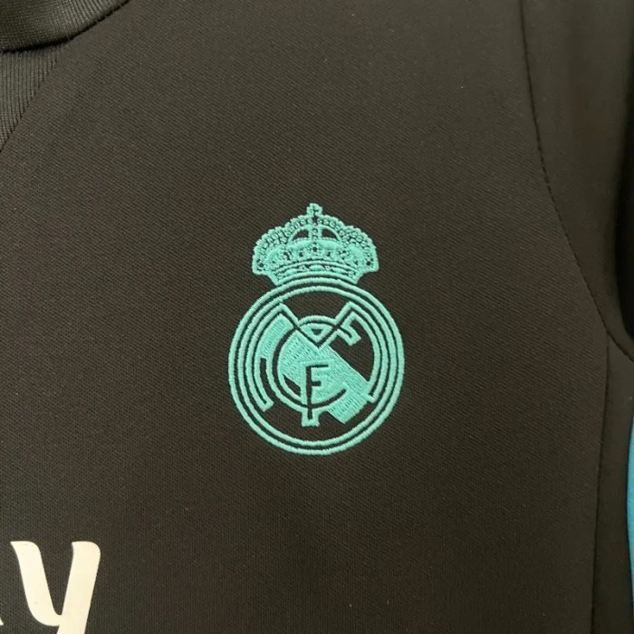 Real Madrid 17/18 Retro Away Soccer Jersey- Kids Kit