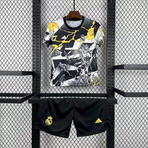 Real Madrid 25/26 Madrid Pre-Match Soccer Jersey- Kids Kit