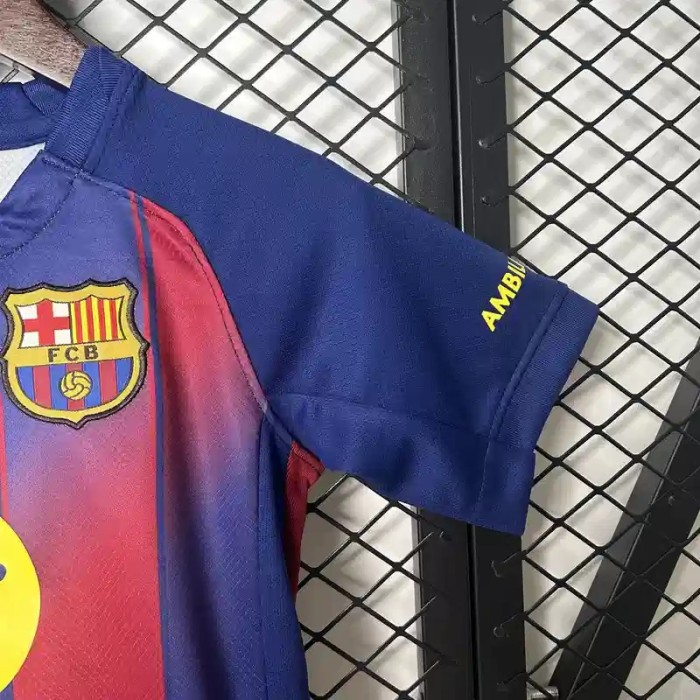 Barcelona 25/26 Home Soccer Jersey – Kids Kit