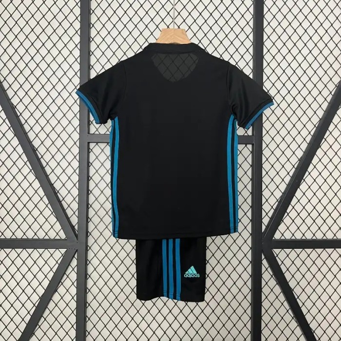 Real Madrid 17/18 Retro Away Soccer Jersey- Kids Kit