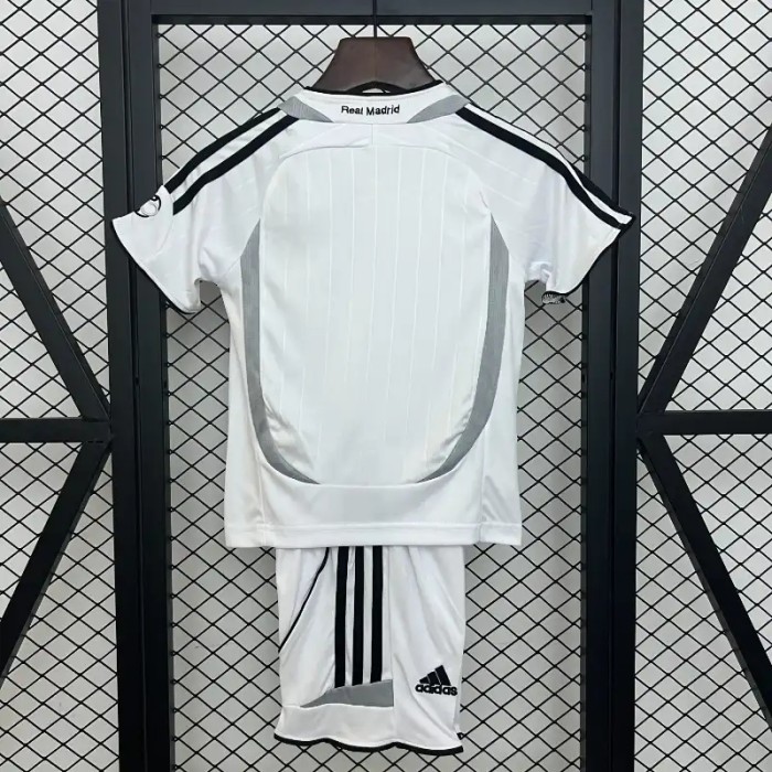 Real Madrid 06/07 Retro Home Soccer Jersey- Kids Kit