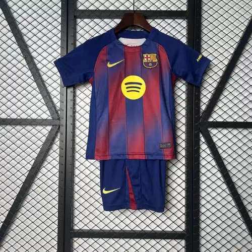 Barcelona 25/26 Home Soccer Jersey – Kids Kit