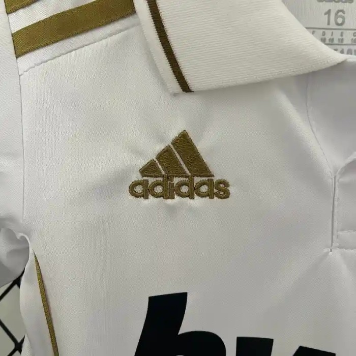 Real Madrid 11/12 Retro Home Soccer Jersey- Kids Kit