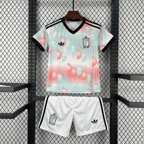 Belgium 2026 World Cup Away Soccer Jerseys– Kids Kit