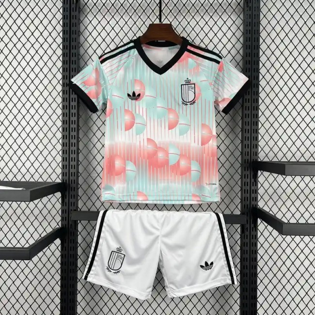 Belgium 2026 World Cup Away Soccer Jerseys– Kids Kit