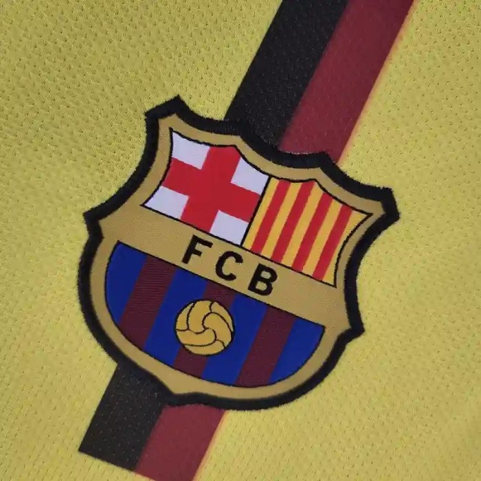 Long Sleeves Barcelona 2008-09 Home Retro Soccer Jersey- Fan Version