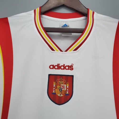 Spain 1996  Away Retro Soccer Jersey - Fan Version