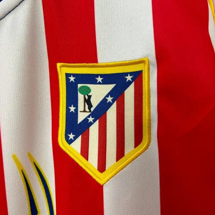 Long Sleeves Atletico Madrid 2004-05 Home Retro Soccer Jersey- Fan Version