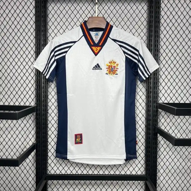 Spain 1998 Away Retro Soccer Jersey - Fan Version