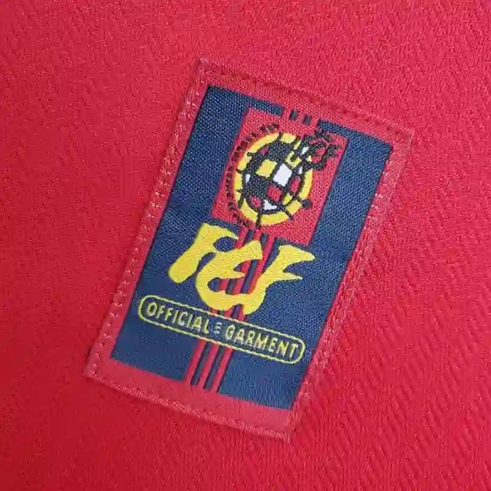 Spain 1998 Home Retro Soccer Jersey - Fan Version