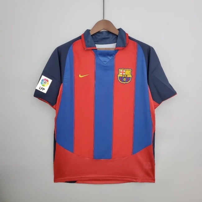 Barcelona2003-04 Home Retro Soccer Jersey- Fan Version