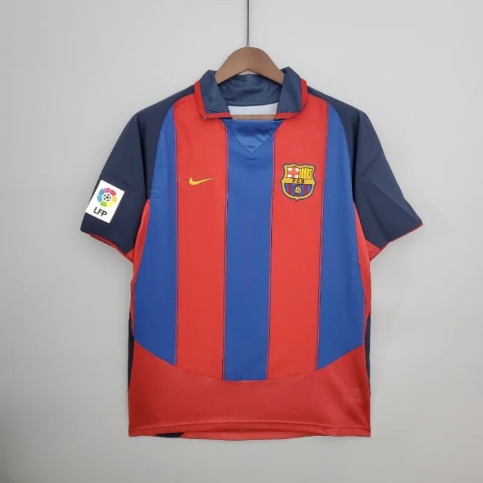 Barcelona2003-04 Home Retro Soccer Jersey- Fan Version