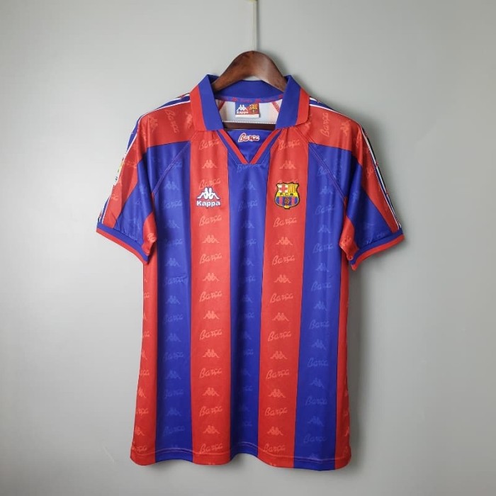 Barcelona 1996-97 Home Retro Soccer Jersey- Fan Version