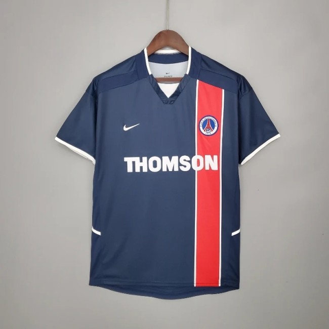 PSG 2002-03 Paris Saint Germain Home Retro Soccer Jersey - Fan Version