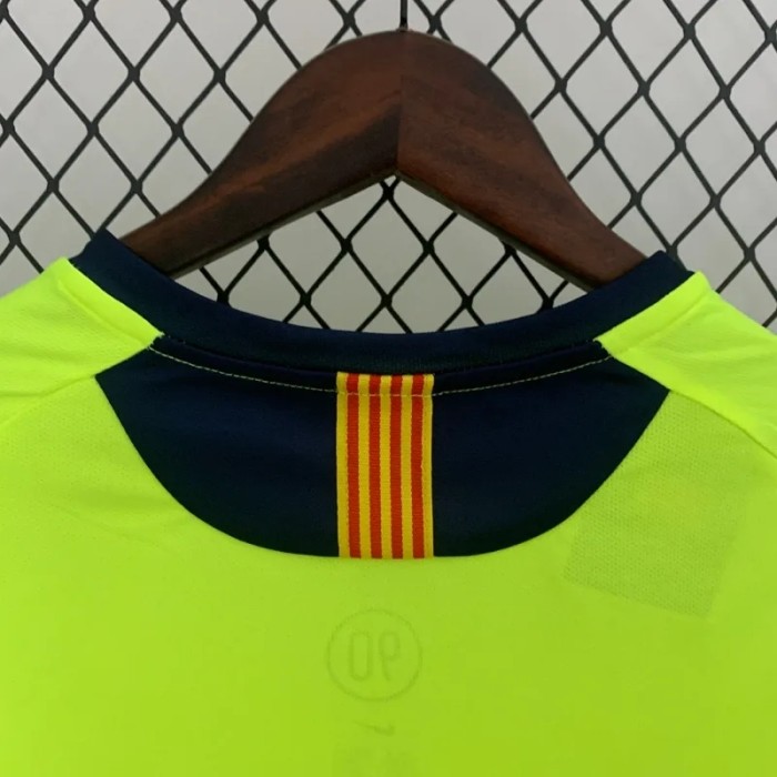 Long Sleeves Barcelona 2005-06 Away Retro Soccer Jersey- Fan Version