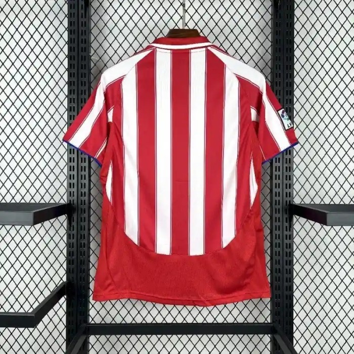 Atletico Madrid 2003-04 Home Retro Soccer Jersey- Fan Version