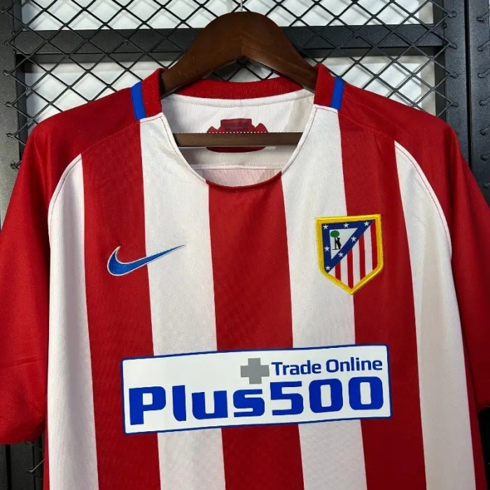 Atletico Madrid 2016-17 Home Retro Soccer Jersey- Fan Version