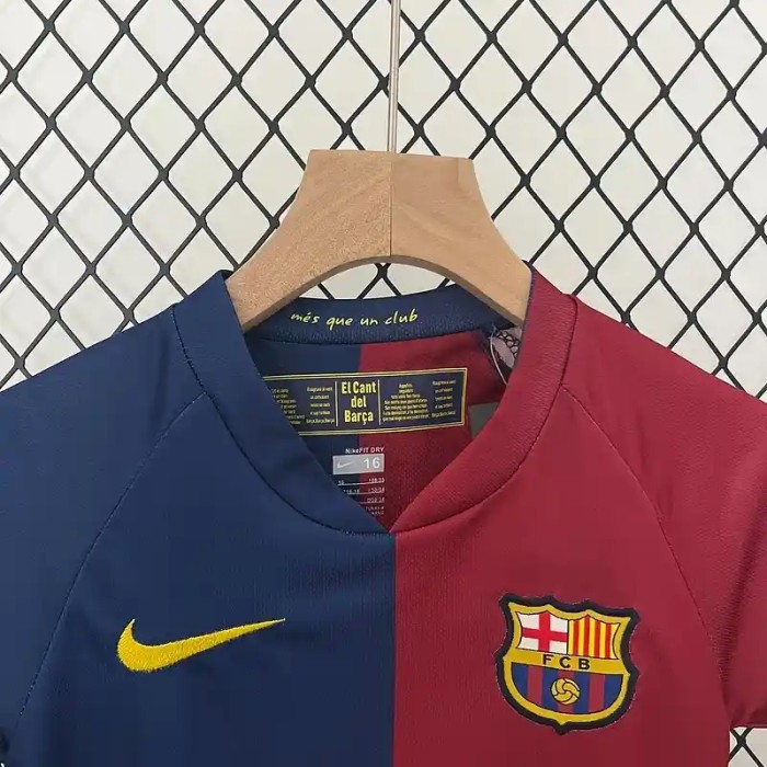 Barcelona 2008-09 Retro Home Soccer Jersey- Kids Kit