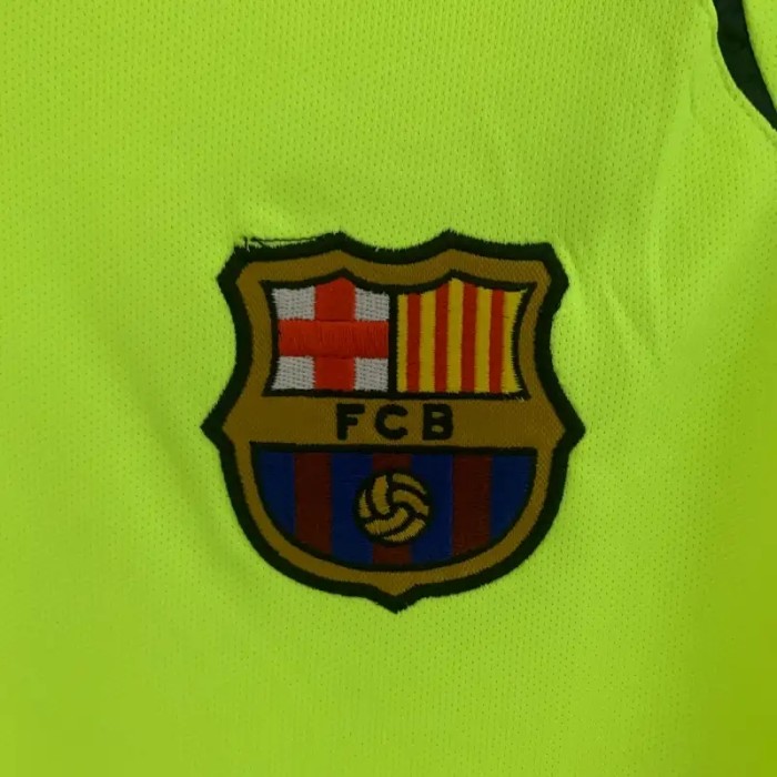 Long Sleeves Barcelona 2005-06 Away Retro Soccer Jersey- Fan Version