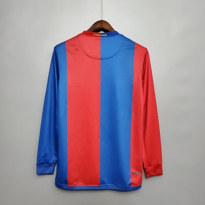 Long Sleeves Barcelona 2006-07 Home Retro Soccer Jersey- Fan Version