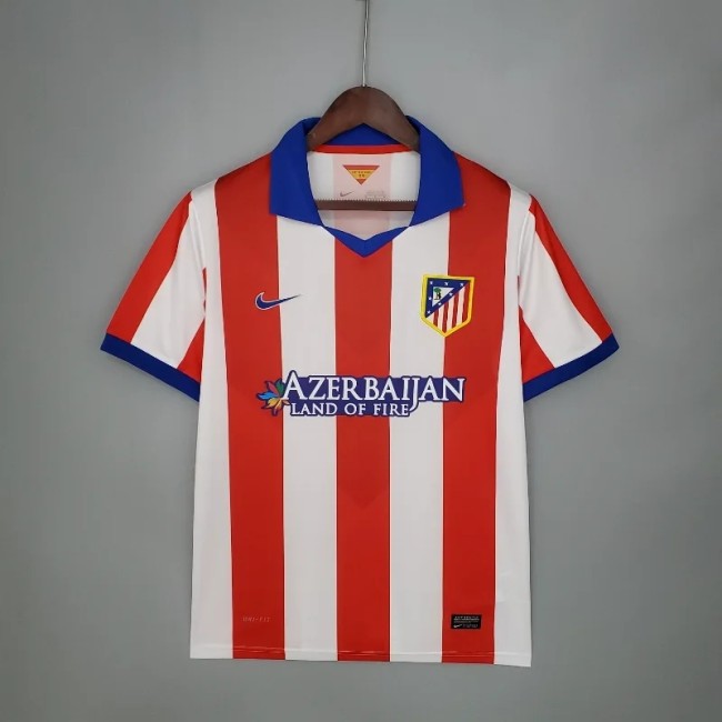 Atletico Madrid 2014-15 Home Retro Soccer Jersey- Fan Version