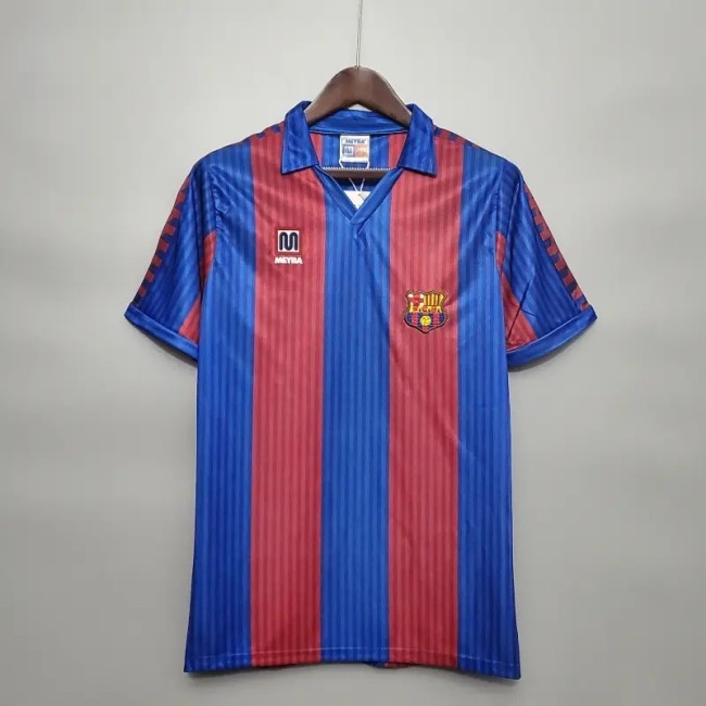 Barcelona 1990-91 Home Retro Soccer Jersey- Fan Version