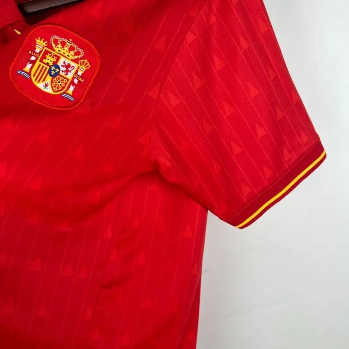 Spain 1988-91 Home Retro Soccer Jersey - Fan Version