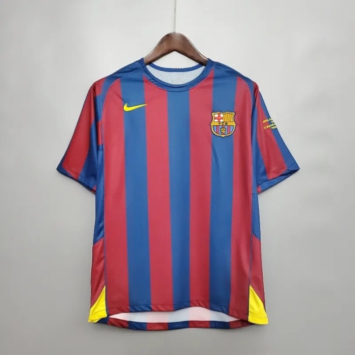 Barcelona 2005-06 Home Retro Soccer Jersey - Fan Version