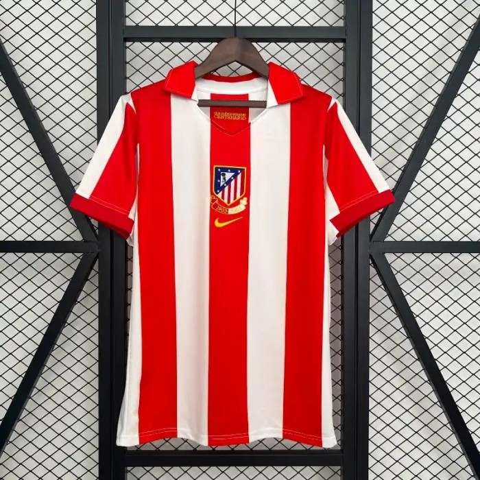 Atletico Madrid 2003-04 Home Retro Soccer Jersey- Fan Version