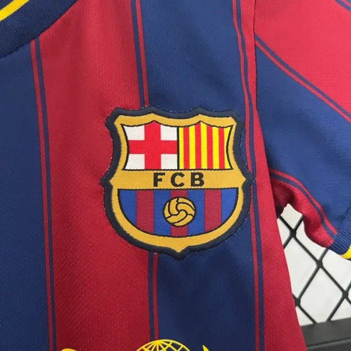 Barcelona  2009-10 Retro Home Soccer Jersey- Kids Kit