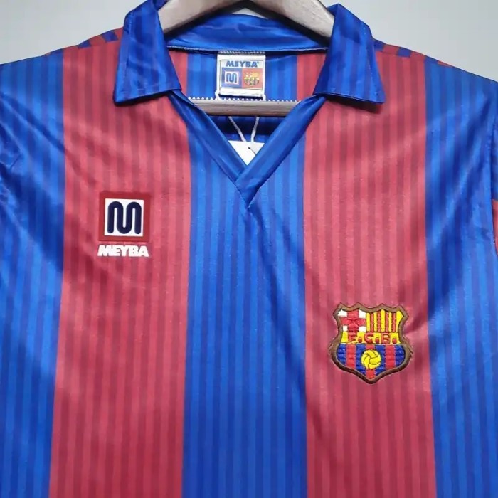 Barcelona 1990-91 Home Retro Soccer Jersey- Fan Version