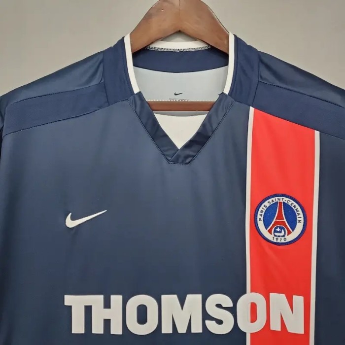 PSG 2002-03 Paris Saint Germain Home Retro Soccer Jersey - Fan Version