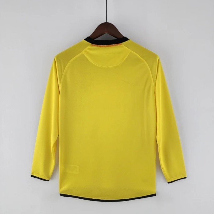 Long Sleeves Barcelona 2008-09 Home Retro Soccer Jersey- Fan Version