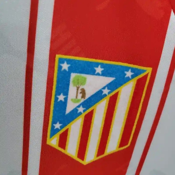 Atletico Madrid 1994-95 Home Retro Soccer Jersey- Fan Version