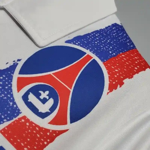 PSG 1990-92 Paris Saint Germain Away Retro Soccer Jersey - Fan Version