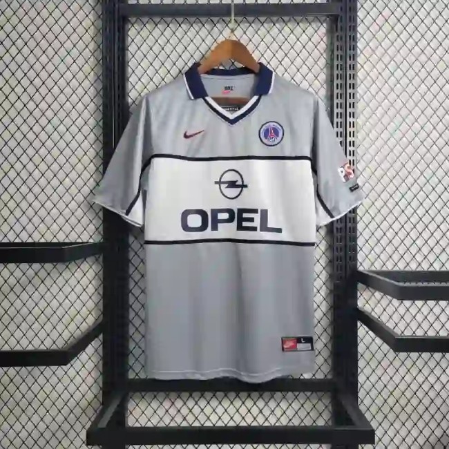 PSG 2000 Paris Saint Germain Away Retro Soccer Jersey - Fan Version