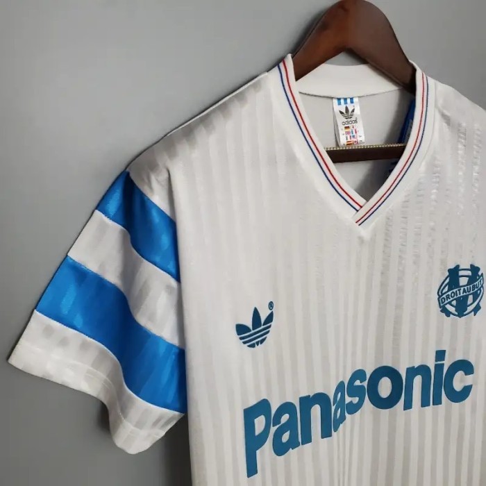 Marseille 1990 Home Retro Soccer Jersey - Fan Version