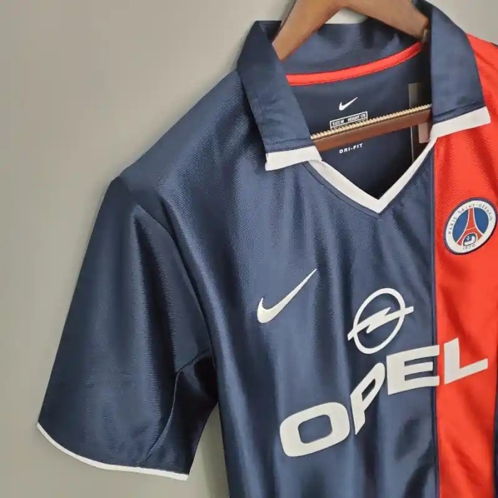 PSG 2001-02 Paris Saint Germain Home Retro Soccer Jersey - Fan Version