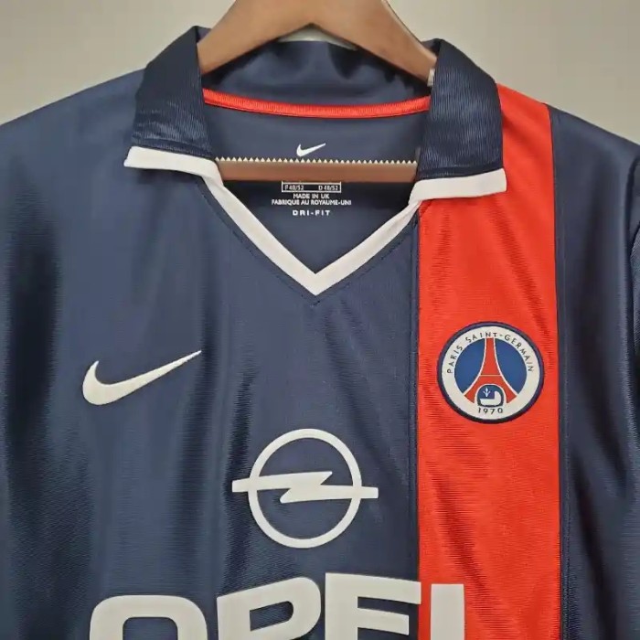 PSG 2001-02 Paris Saint Germain Home Retro Soccer Jersey - Fan Version